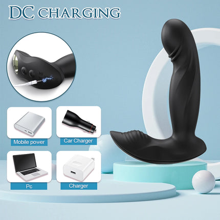 Male Wiggle Prostate Massager Sex Toy for Men APP Control Swing Vibrating Anal Vibrator Butt Plug Perineum Stimulator Buttplug