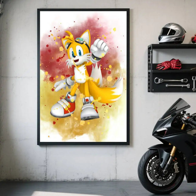 Classic Sonic Self-adhesive Poster Sticker Waterproof / Sonic Self-adhesive Poster Sticker