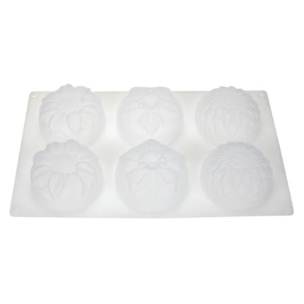 Silicone Soap Molds 6 Cavities Flower Silicone Molds for Homemade Craft Soap Mold Cake Mold / Chocolate Mold ＆ Ice Cube Tray