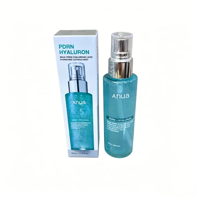 Korean PDRN Glow Facial Serum Spray, Face Hydrating Mist, Hyaluronic Acid Radiant Essence Firming Care Beauty Products Face Care