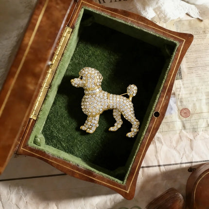 Baroque Luxury Beautiful Puppy Animal Design Brooch for Men and Women, JewelryAccessories, WeddingHolidayPartyCoupleSurpriseGift