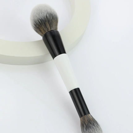 Double Head Makeup Brushes 2 In 1 Flat Angled Foundation Concealer Contour for Blending Loose Powder Liquid Cream Cosmetic Tools