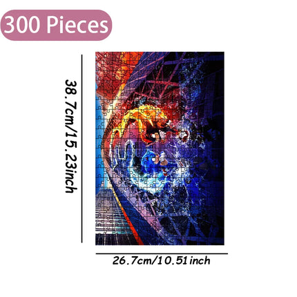Sonic the Hedgehog Jigsaw Puzzle 108/200/300/500/1000 Pieces Wooden  Puzzle High Quality Birthday gift