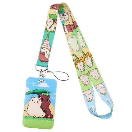 New Sakura Cherry Blossoms Flower lanyard card ID Badge Holder Keychain Pass Gym Mobile Kids Key Holder Key Rings Gift