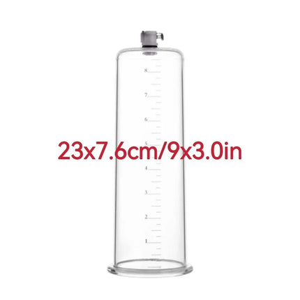 Acrylic Penis Pump Accessories Vacuum Penis Enlargement Device Masturbation Vacuum Pump Flange Pump Penis Cylinder Set Sex Toys