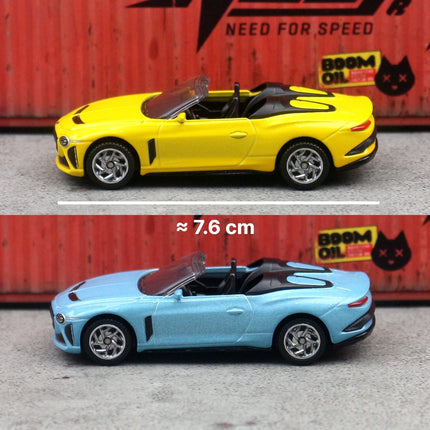 1/64 Bentley Mulliner Bacalar Miniature Model CCA 1:64 3" Zinc Alloy Toy Car Vehicle Free Wheels Diecast Collection Gift For Kid