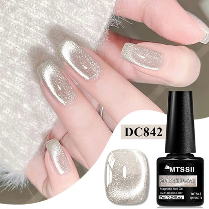 Moonlight Crystal Cat Magnetic Gel Nail Polish Holographic Glitter Semi Permanent Nail Art UV Gel Soak Off Varnish Nail Supplies