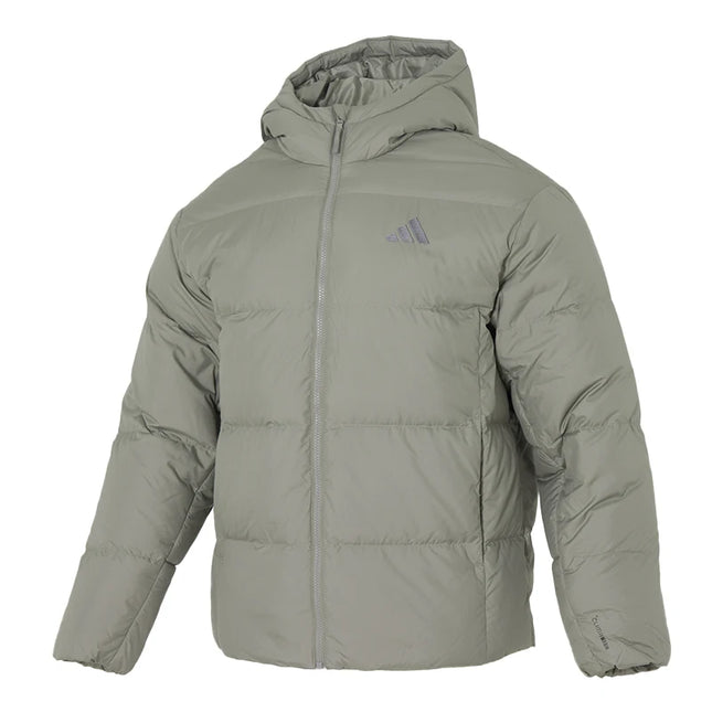 Adidas Men's Down Jacket - Hooded Windproof Winter Coat / Doudoune Adidas Homme - Manteau Hiver Coupe-Vent Capuche
