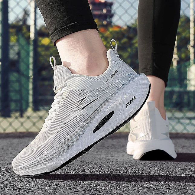 Sneakers Men Mesh Breathable Running Shoes Unisex Light Soft Thick Sole Hole Couple Shoes Athletic Sneakers Women Shoes Sport