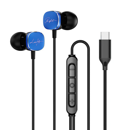 Type-C Wired Headphones For Samsung Galaxy S25 S24 S23 S22 HiFi Bass Stereo 3.5MM in-Ear Earphone A54 A34 Note 20 10 Accessories