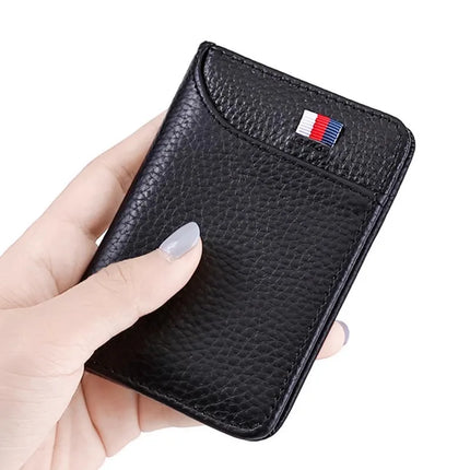 Card Holder Men Ultra-thin Business Card Case Simple Card Holder Bank Card Sleeve Multi-card Slot Driver's License Leather Case