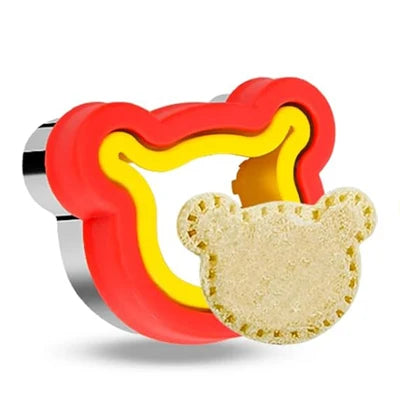 Sandwich Cutter And Sealer Set For Kids Children Food Cookies Bread Toast Maker Mold Fruit Vegetable Cutters Shapes Baking Tools