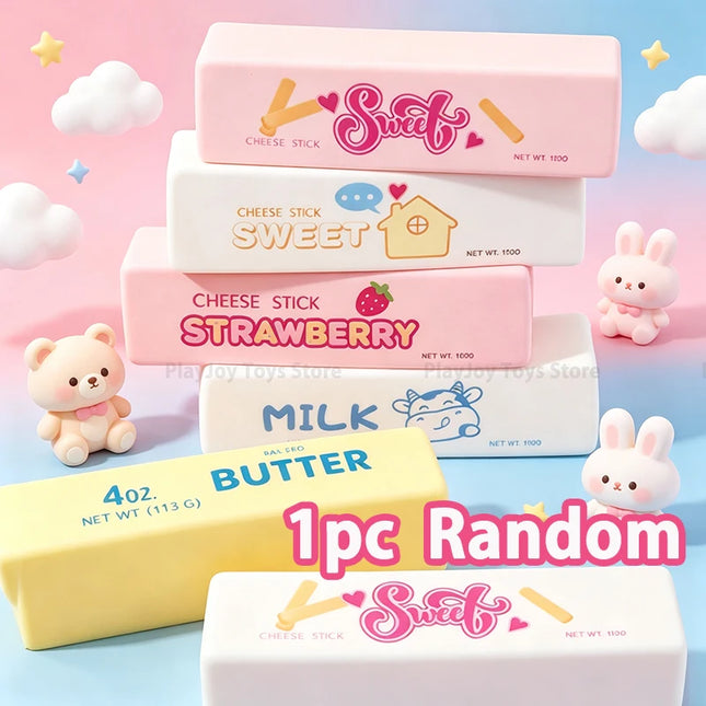 Butter Squishy Tabas Squishy Toys Anti-Stress Squeeze Toy Butter Chocolate Fidget Toy Soft Sensory Food Squishies Toy Gift