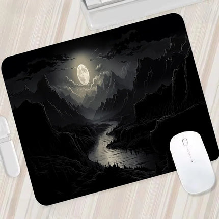 Night Moonlight Large Cool Mouse Pad Laptop Non-slip Esports Office Desk Mat Game Player Mousepad Mini PC Desktop Accessories