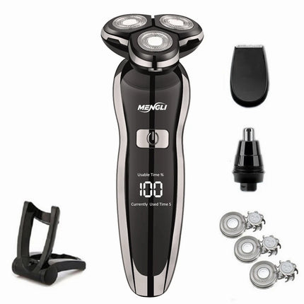ZOZEN Electric Razor Electric Shaver Washable Rechargeable Body Hair Clipper Shaving Machine for Men Beard Trimmer Wet Dry Use