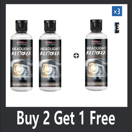 Headlight Repair Spray for Car Refurbishment Anti-Oxidation Coating Car Lamp Polishing Agent Scratch Restoration Dirt Clean