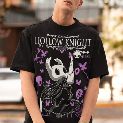 Hollow Knight SilkSong Retro Women Men T-Shirt Indie Game T-Shirt Casual Cotton Top Female Male Clothing High Quality Streetwear