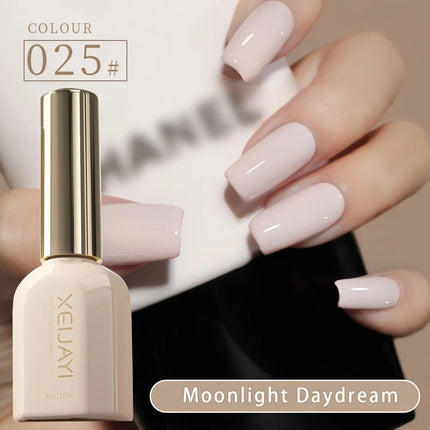 Roman bottle Moonlight White 9 colors optional nail polish new white pink nude color firm and durable super bright gloss