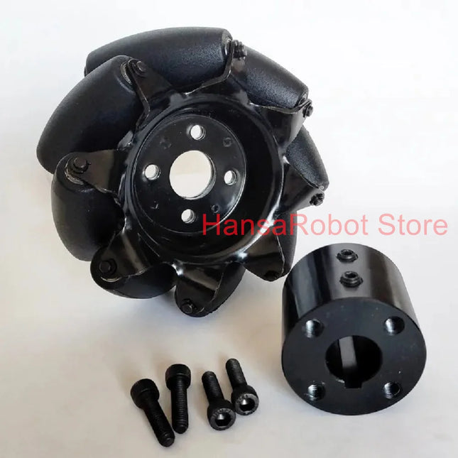 4pcs/lot 150KG Load 4-Inch Carbon Steel Mecanum Omni Wheel 81012141516mm Motor Coupling Intelligent Car Robot Chassis