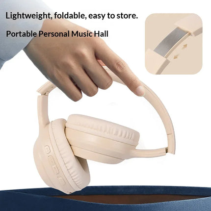 Lenovo Bluetooth 5.3 Earphones Over-ear Foldable Computer Wireless Headphones Gaming Headset 360° Stereo Sound Headset Original