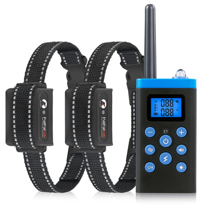 2 in 1 Automatic Anti Bark and Training Collar for 1/2/3 Dogs,IPX7 Waterproof Dog Training Collar,Shock Collar for All Size Dogs