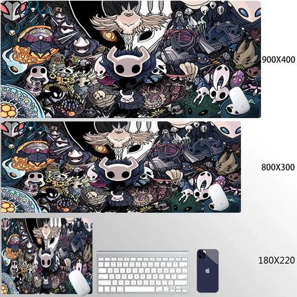 Large Hollow Knight PC Gaming Accessories Mouse Pad Office Laptop Cartoon Game Cabinet Mousepad Anime Cute HD Table Mat Carpet