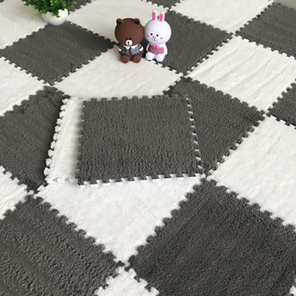 Soft Plush Children's Mat Babe Toys Eva Foam Puzzle Carpet Warm Children Play Mats Interlocking Rugs Infant Carpet 30*30*1cm