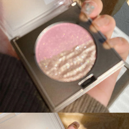 2-In-1 Highlighter And Contour Palette,Long-Lasting Radiant Contouring Makeup Waterproof Shimmer Face Makeup for Face & Body