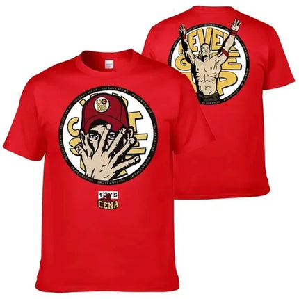 John Cena Wrestling T-shirt for men, summer sports T-shirts for outdoor activities, casual unisex T-shirts with round neck, shor