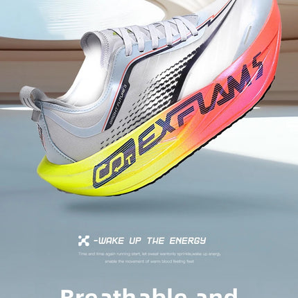 New Cushioning Running Shoes For Men Suitable Heavy Runners Lace Up Sports Women Non-slip Outdoor Athletic Male Sneakers
