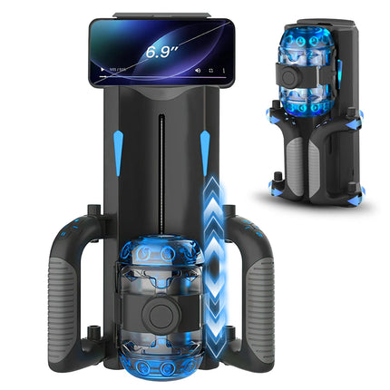 Automatic Thrusting Male Masturbator Cup Stimulators Game Jet Cups Retractable Vibrating Robotic Handle Control Sex Toys For Men