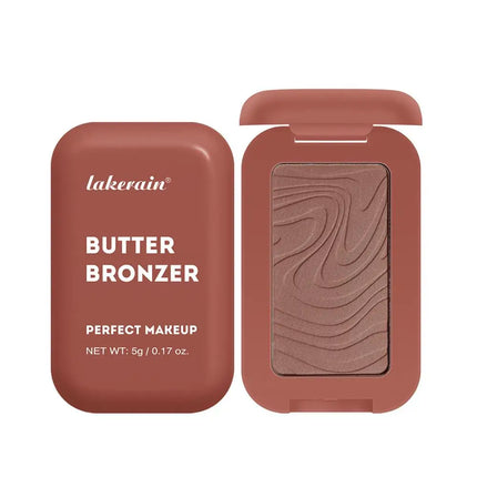 Butter Bronze Contouring Cream Shading Palette Silky Shimmer Powder Waterproof Monochrome Nude Matte Korean Face Cosmetics
