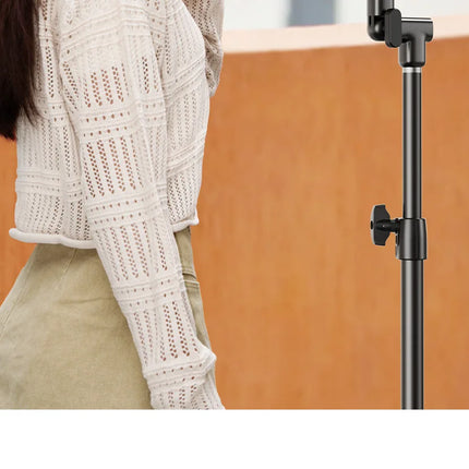 MoZhao Phone Stand Overhead Shooting Tripod Fill Light Floor-standing Telescopic Outdoor Live Photo Video Universal Camera Stand