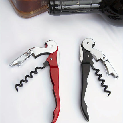 1pc Premium Stainless Steel Wine Bottle Opener Multi-Functional Bottle Openers Wine Cork Screw Corkscrew Beer Cap Remover Bar