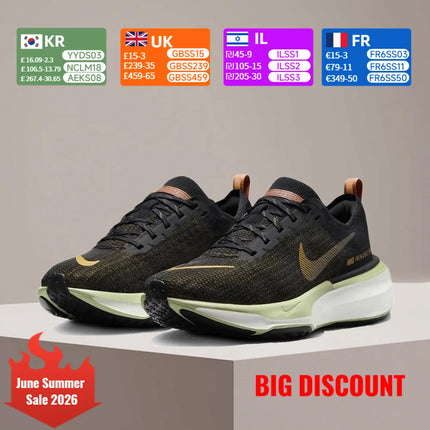 Nike Invincible 3 - Black Comfortable and breathable men's running shoes with ZoomX cushioning technology DR2615-004