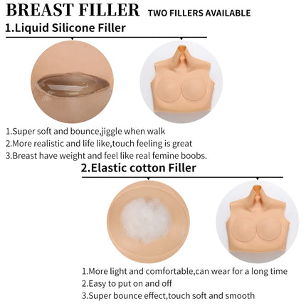 Drag Queen Breast Plate For Crossdresser Silicone Breast Forms Huge Boobs For Transgender Cosplay Shemale Plate