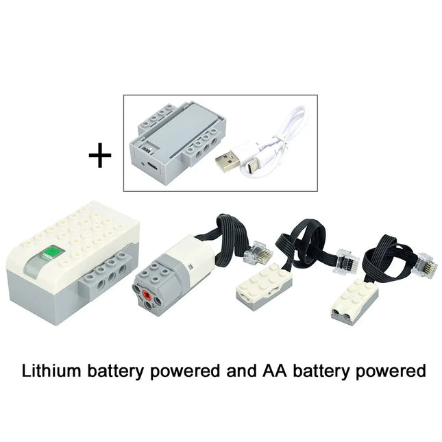 Electric PF Parts Toy Set Fit for Wedo 45300 Hub and WeDo 2.0 Software Fit for MEDIUM MOTORS 21980 45303 Toys Leduo