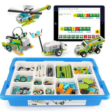 Educational WeDo 2.0 Core Set Building Blocks with Scratch 3.0 Programming Electrics Robotics STEAM DIY Toys Gift for Kids