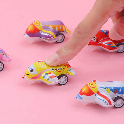 10/20pcs Pull Back Cars Plane Toys Cute Cartoon Plastic Toy Cars for Child Mini Car Model Funny Kids Toys Kindergarten Toys TMZ