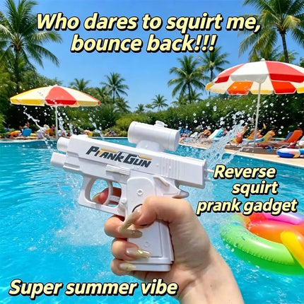 1 piece creative reverse water gun stunt toy double-sided mini children's water game toy gun funny toy·delivered as a gift