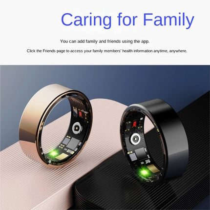 New Heart Rate Sleep Blood Oxygen Monitoring Adding Friends Remote Care Exercise Step Counting Photography Smart Ring Hot 2026