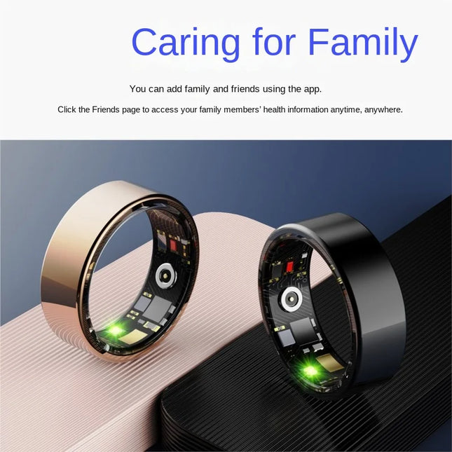 New Heart Rate Sleep Blood Oxygen Monitoring Adding Friends Remote Care Exercise Step Counting Photography Smart Ring Hot 2026