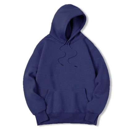 Men's solid-color hooded sweater a loose and breathable brand hooded fashion streetwear for men