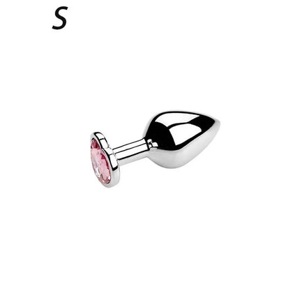 Anal Plug Heart 5 Sizes Stainless Steel Crystal Anal Plug Removable Butt Plug Stimulator Anal Sex Toys Prostate Massager Dildos