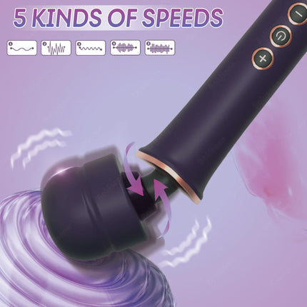 G Spot Vibrator Wand Vibrators Sex Toys for Women Clitoral Stimulator Dildo 10 Vibrating Magic Wand Vibrator Massager for Female