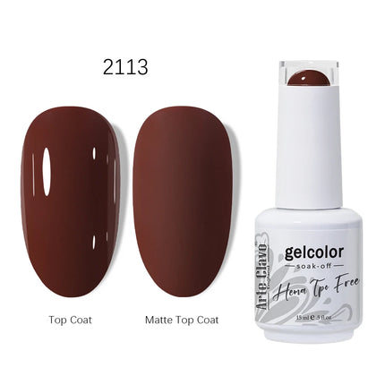 Arte Clavo HEMA TPO FREE Gel Nail Polish 15ML Long Lasting For Manicure Semi Permanent Nail Art UV LED Gel Varnish Nail Supplies