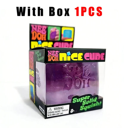 New Schylling Nee doh Nice Squishy Toys Squeezing Toy Cube for Stress relief and Fingertip Release Toy for Pinching and Playing