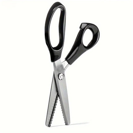 High-carbon Stainless Steel Zigzag Scissors -Sharp Triangle Teeth for Precise Cutting,Ideal for DIY Handiwork, Sewing, Tailoring
