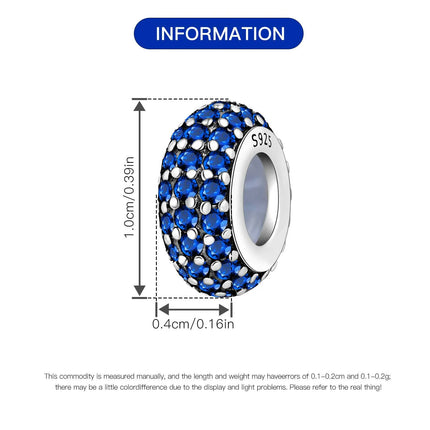 Orstarry Charm Silver 925 Beads Blue Series Fit Bracelet Charms DIY Original Fashion Pendants For Women Jewelry Trendy Gifts