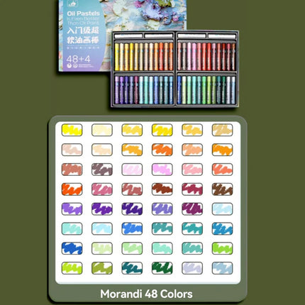 Beginners Soft Oil Pastel for Drawing Coloring Blending Pigment Crayons Chalk 16/24/36/48 Colors Painting School Art Supplies